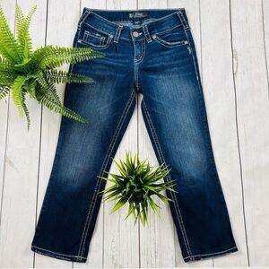 Silver Suki Mid Capri Jeans Size 28